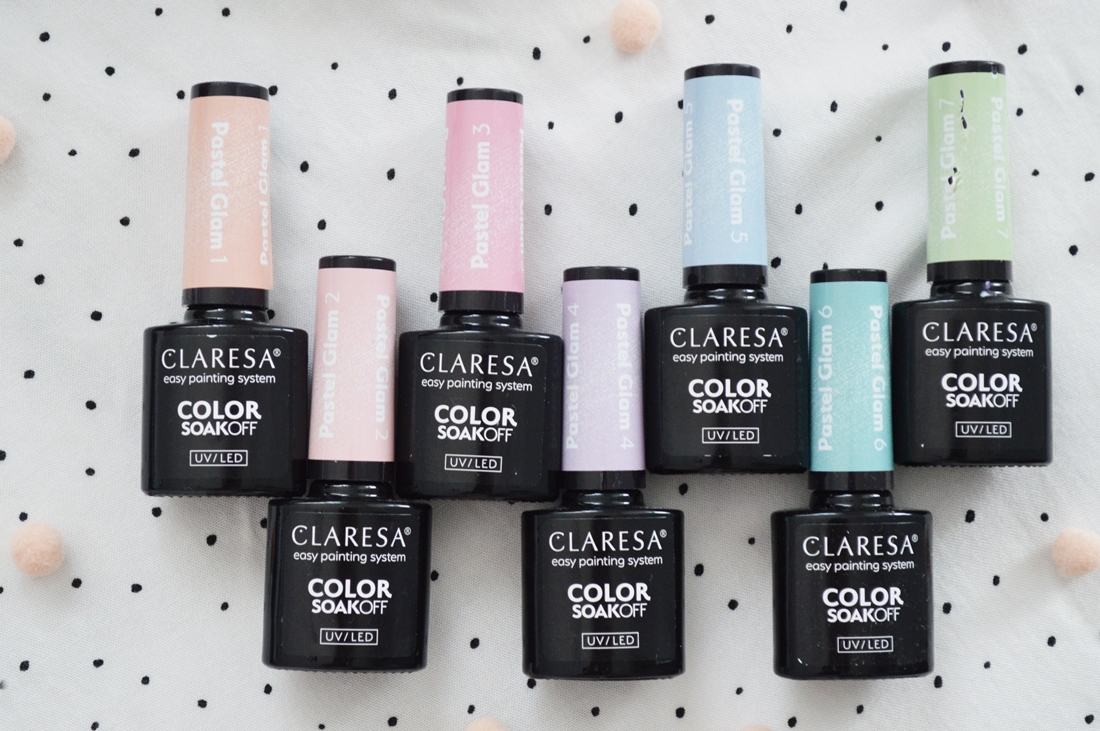 claresa pastel glam kolekcja lakierów hybrydowych